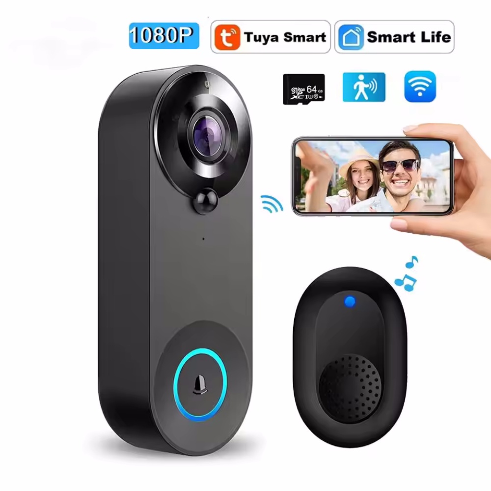 Home Security Lidar - Tuya 1080p sem fio wi fi