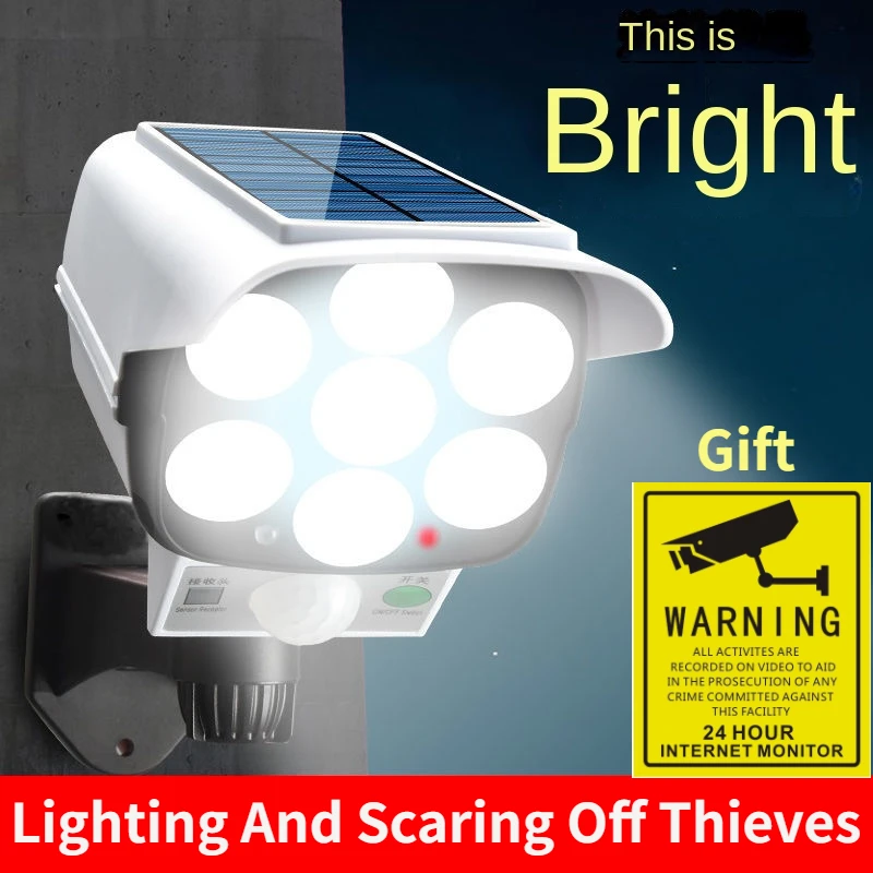 Home Security Lights Outdoors - Luz solar ao ar livre sensor
