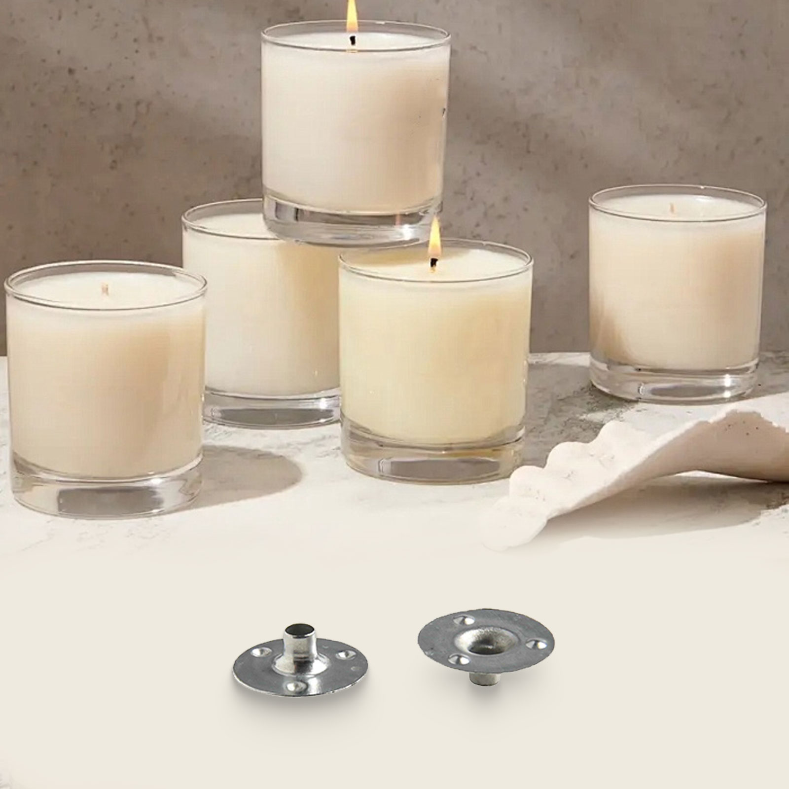 Home Security Project - Suportes Metálicos para Pavios de Velas: