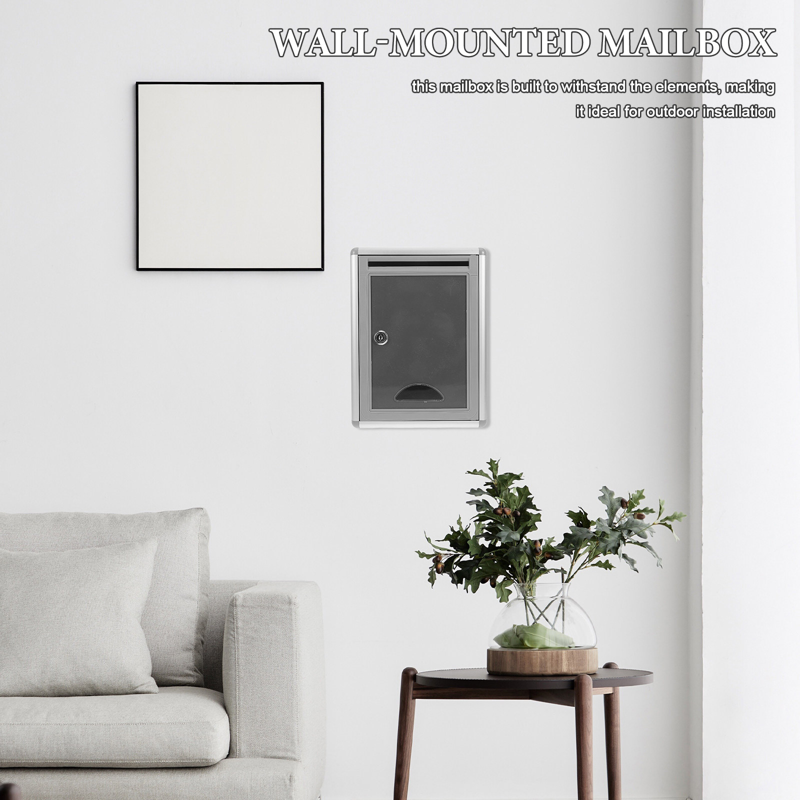 Home Security Letters - Caixa de Correio Montada na Parede