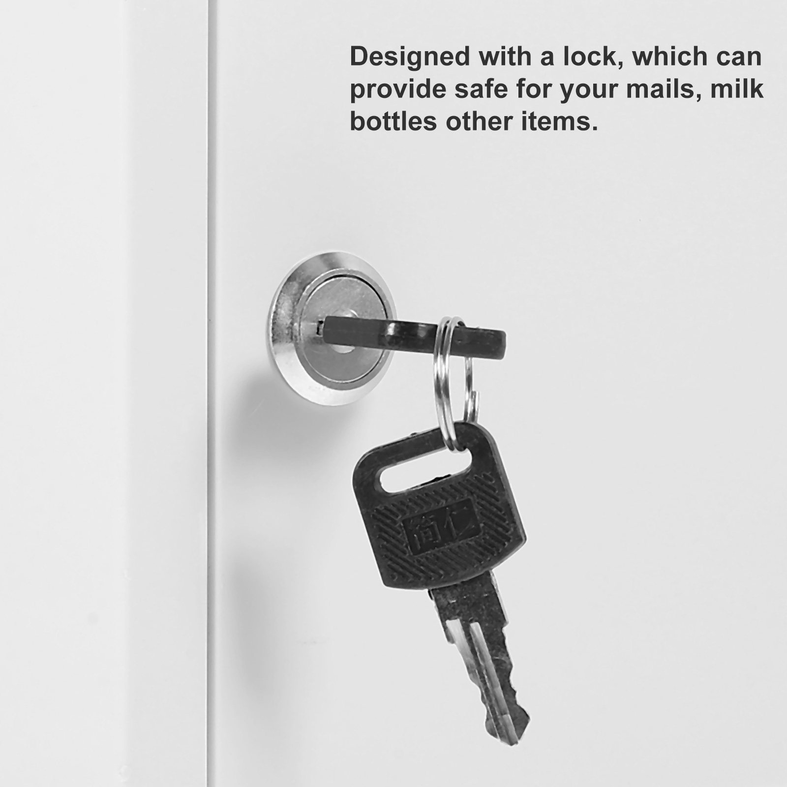 Home Security Letters - Caixa de Correio de Plástico Montada