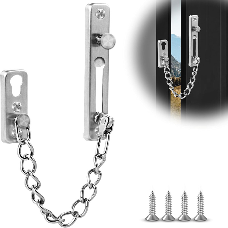 Door Chain Guard - Cadeado de Segurança em Aço Inoxidável