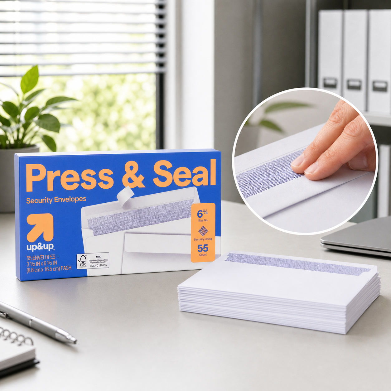 Home Security Letters - 110 envelopes de segurança com fecho