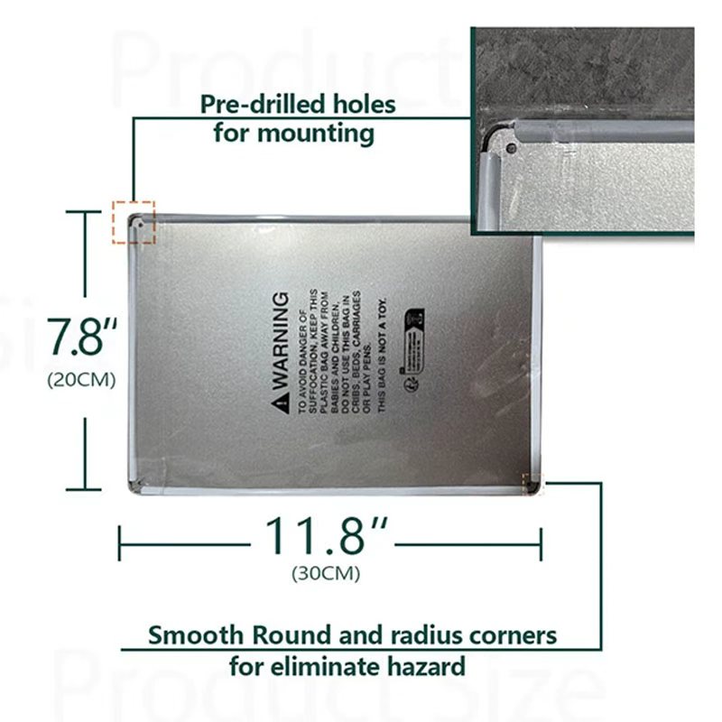 Placa de Metal Vintage Durável - Home Security Bars avaliação e preço