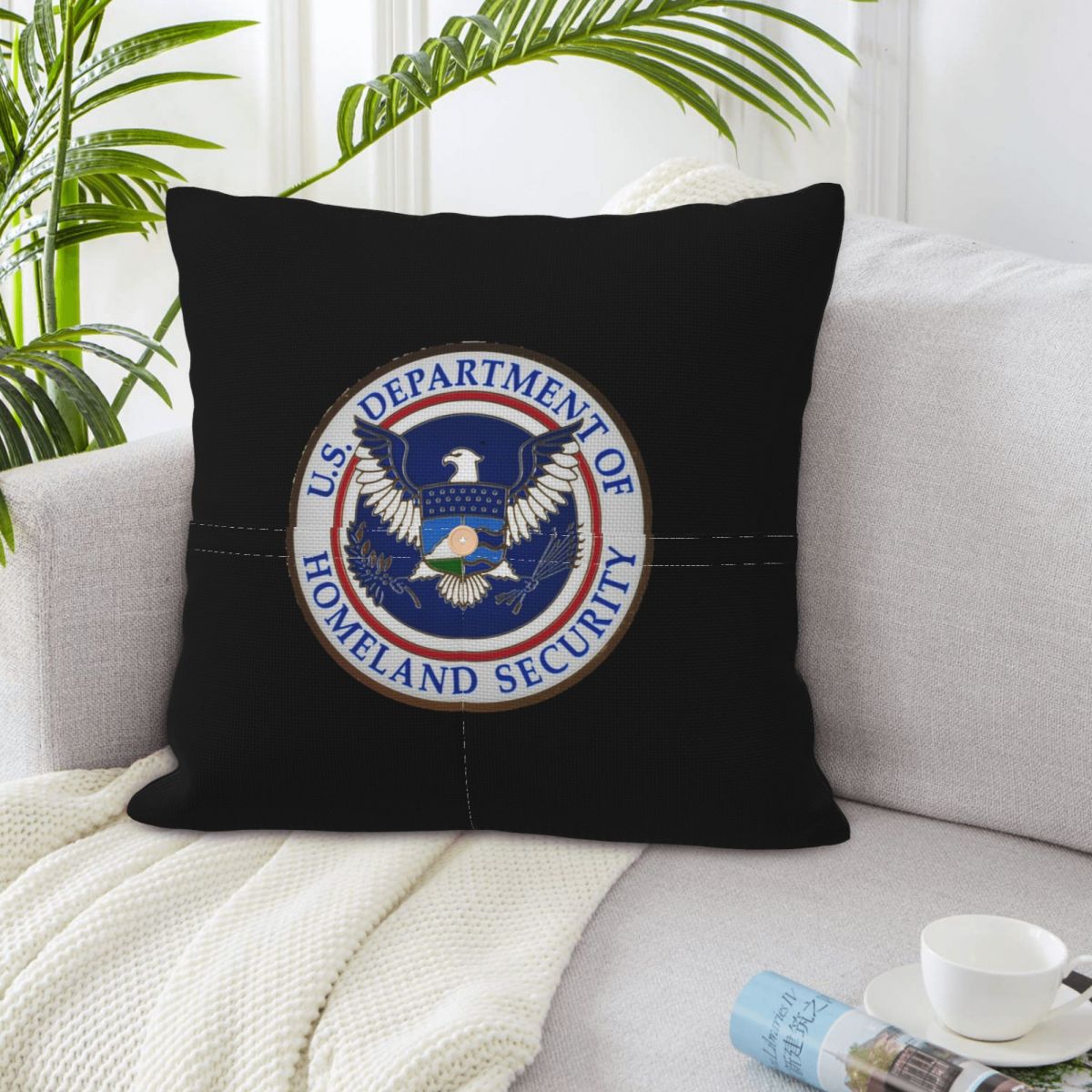 DHS - Capa de almofada quadrad - Home Security Department Us avaliação e preço