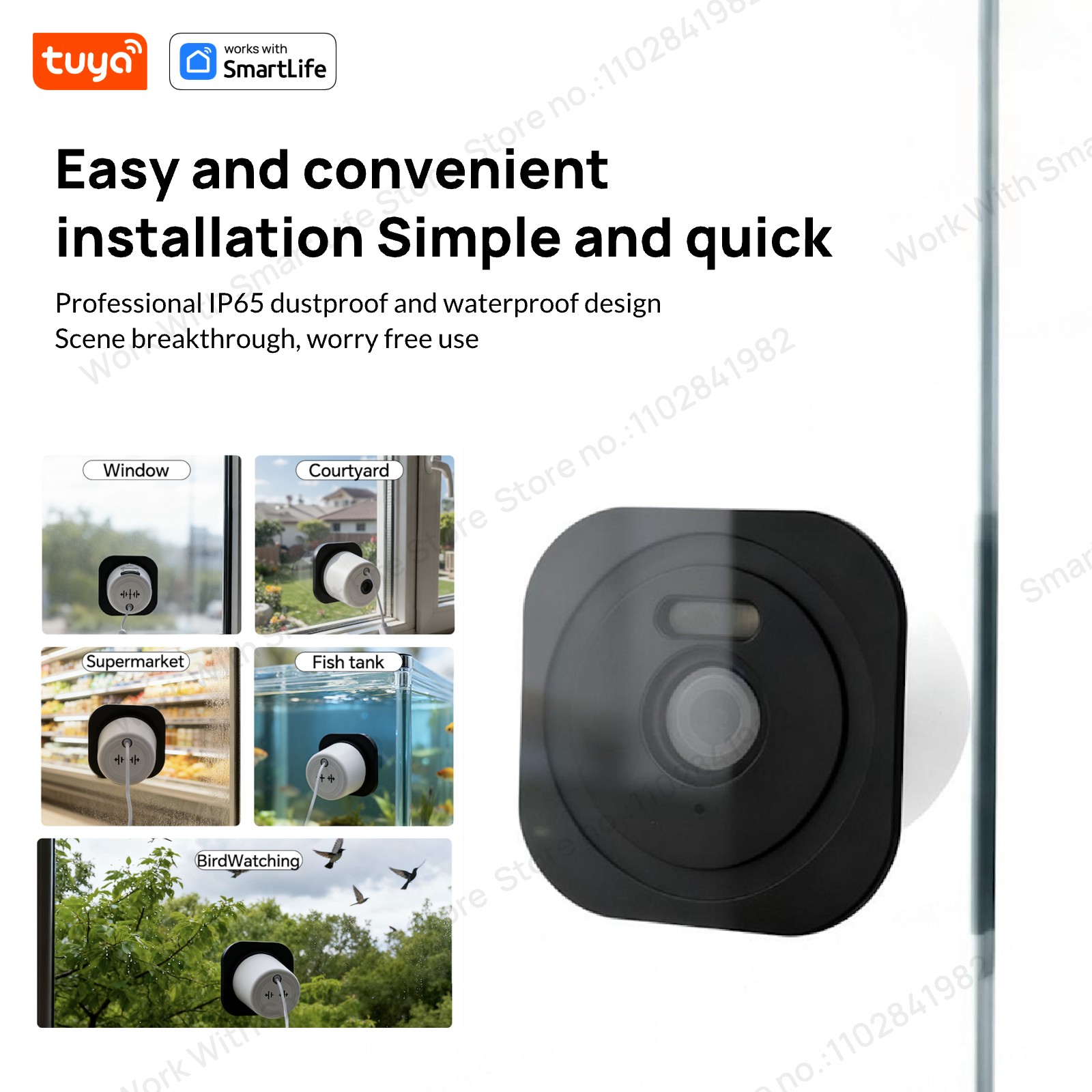 Câmera de janela tuya de 3mp 2 - Home Security Lidar avaliação e preço