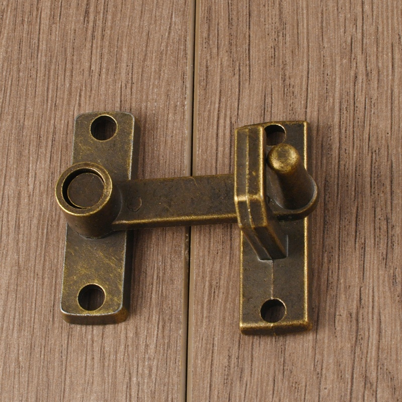 1 conjunto de bronze maçaneta  - Door Chain Guard avaliação e preço