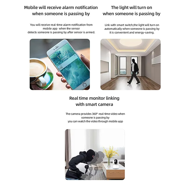 Sensor de Movimento PIR Inteli - Home Security Device avaliação e preço