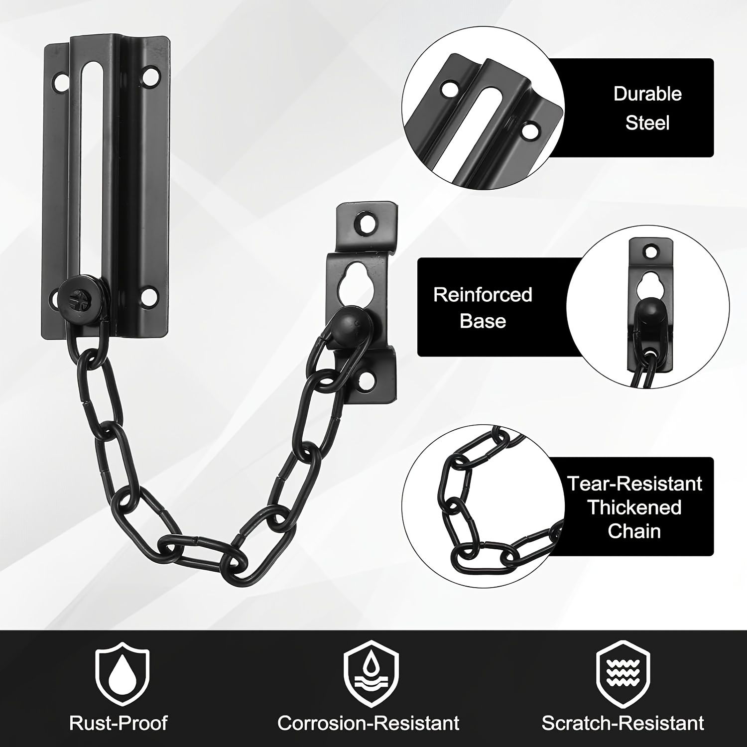 Kit com 2 Correntes de Seguran - Door Chain Guard avaliação e preço