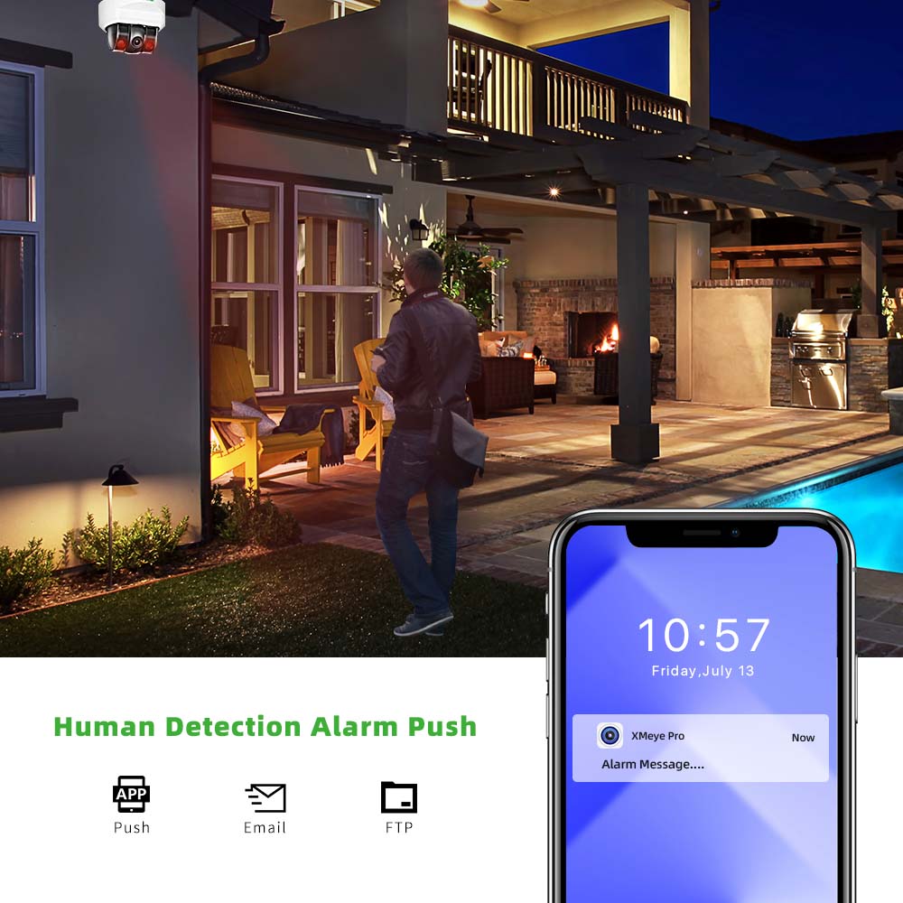 Câmera IP POE C GC PB 4MP, Mic - Home Security Company avaliação e preço