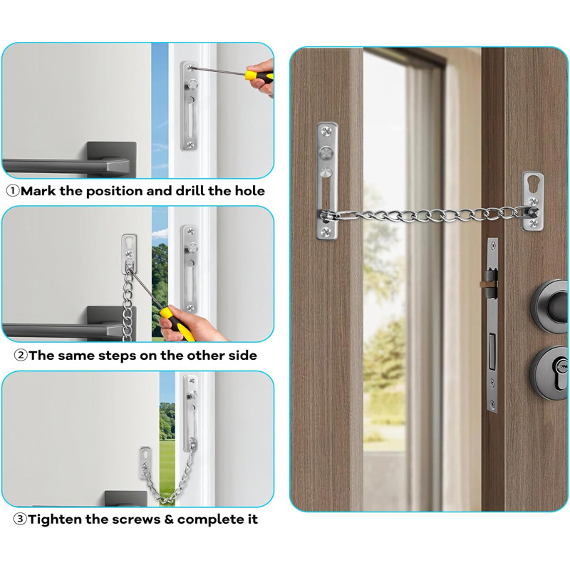 Cadeado de Segurança em Aço In - Door Chain Guard avaliação e preço