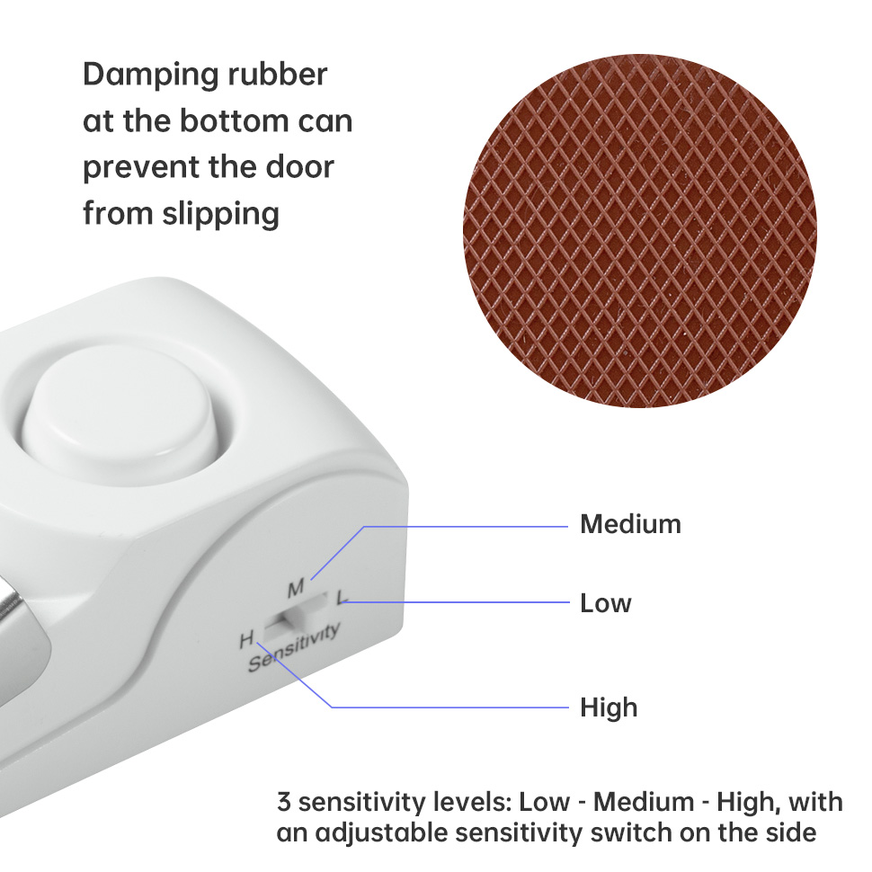 Fuers-Wireless Door Stop Alarm - Home Security Lock System avaliação e preço