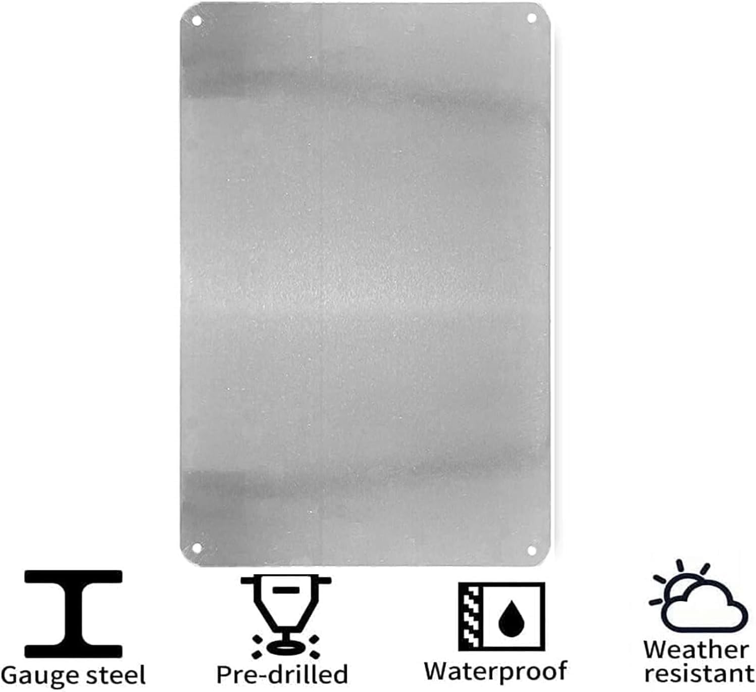 Sinal de lata de metal para câ - Home Security Bars avaliação e preço
