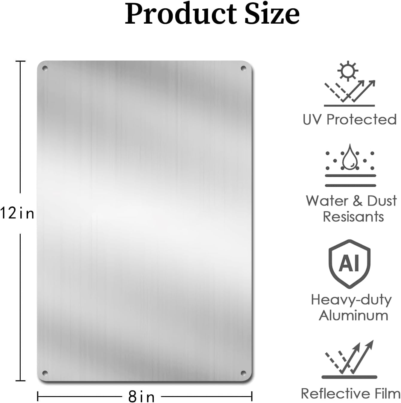 Placa de Metal Vertical Decora - Home Security Bars avaliação e preço