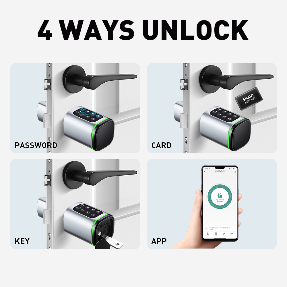 Fechadura de cilindro intelige - Home Security Deals avaliação e preço